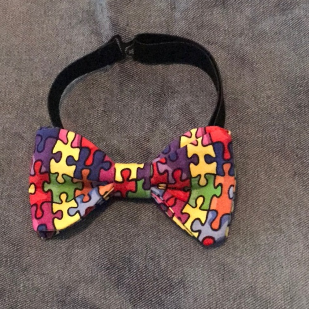 Colorful Puzzle BowTie